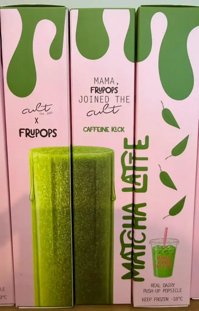Cult x Frupops Matcha Latte Pop
