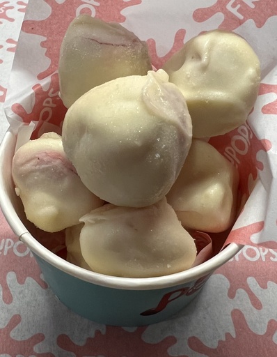 6 Strawberry Pops (White)